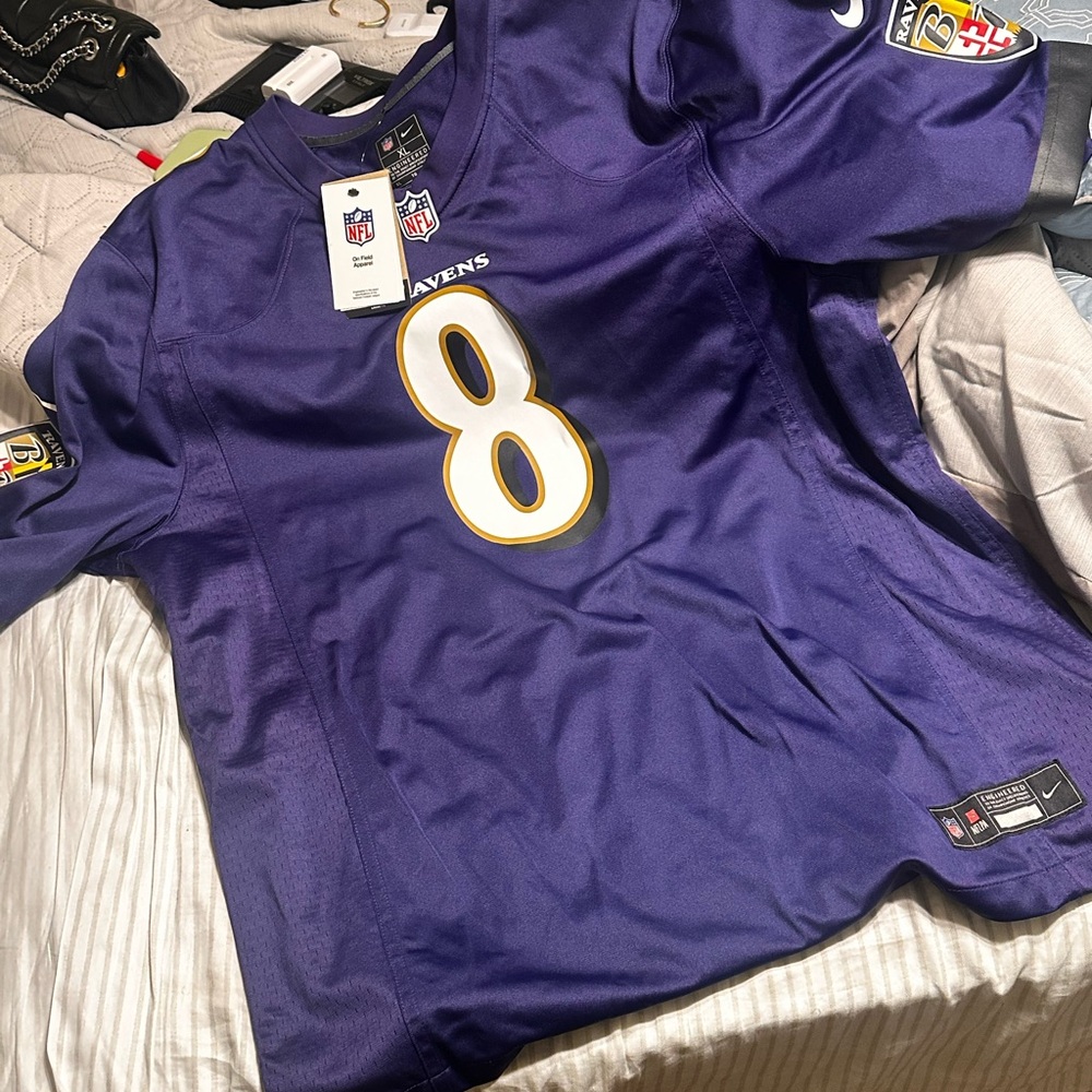 NFL Mens Purple Ravens Jersey
